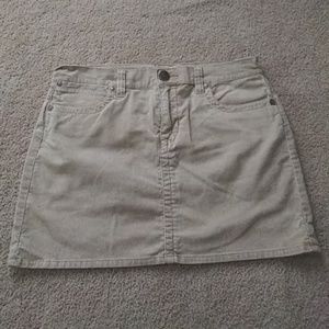 Khaki ribbed skirt Size 11 Tommy Jeans